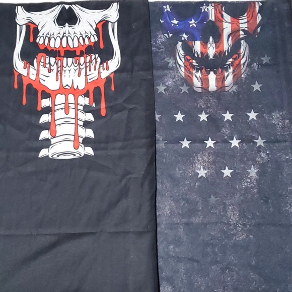Other - 2 Pack Skull Face Cover Neck Gaiter